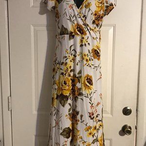 MRT 1030 Women L floral print dress